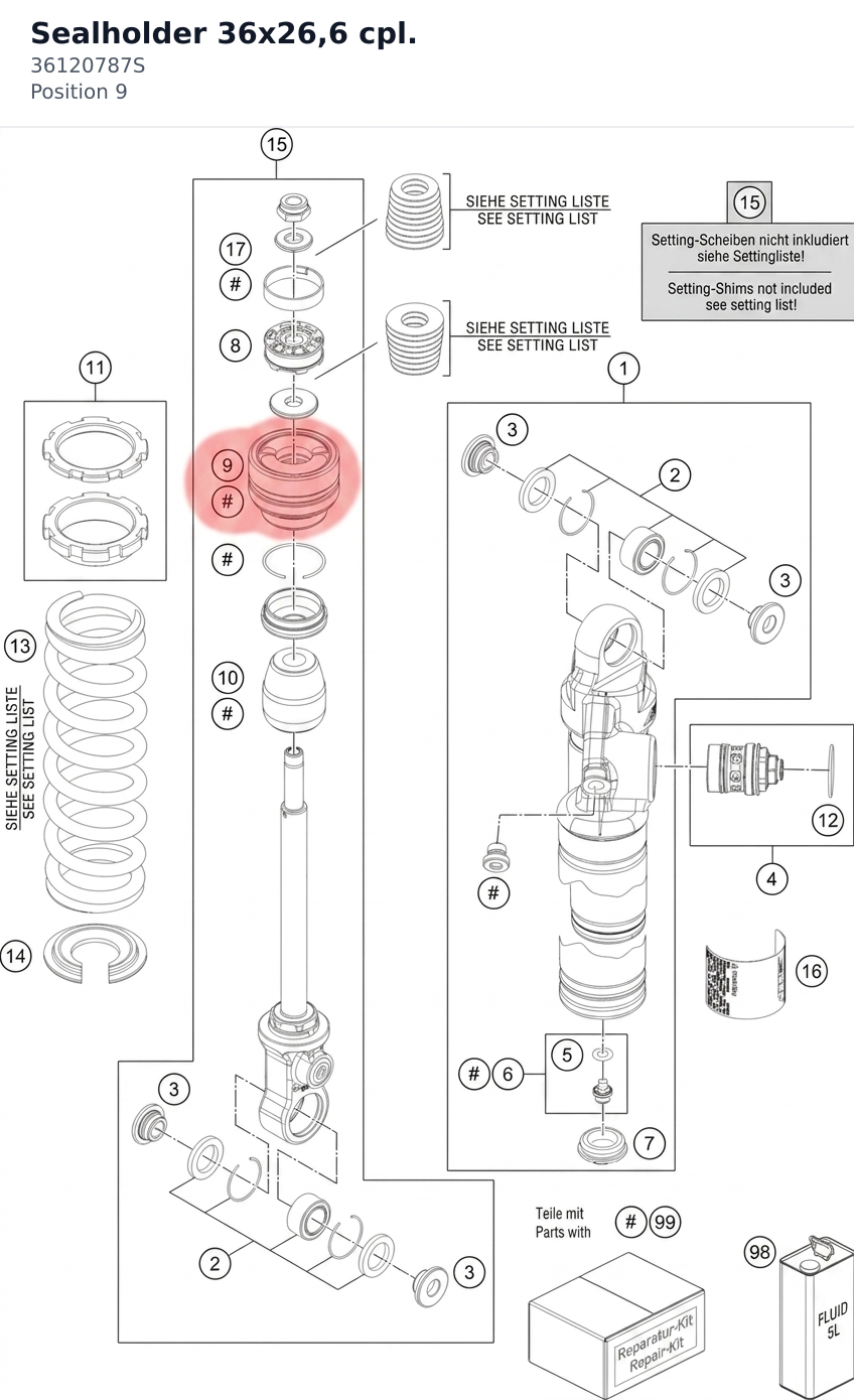 Diagram preview: Sealholder 36x26,6 cpl. (36120787S)