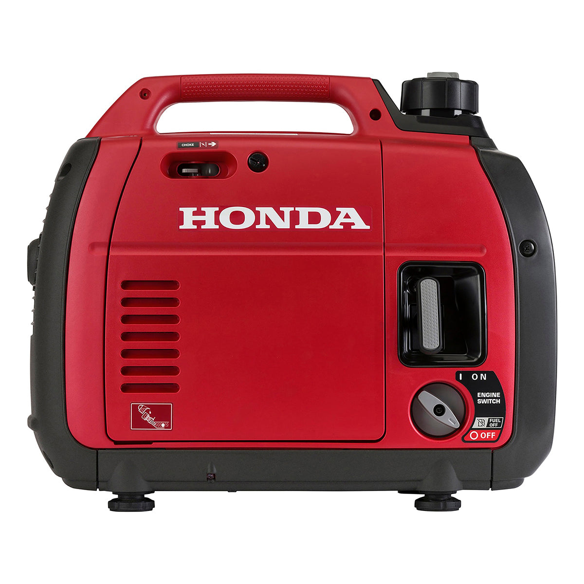 Angled profile view of the Honda EB2200i industrial generator