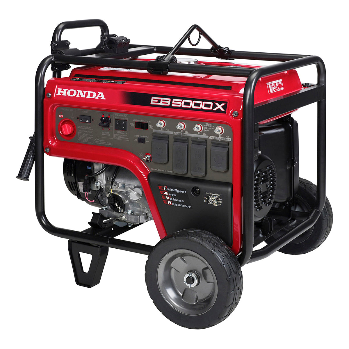 Left side view of the Honda EB5000 jobsite generator