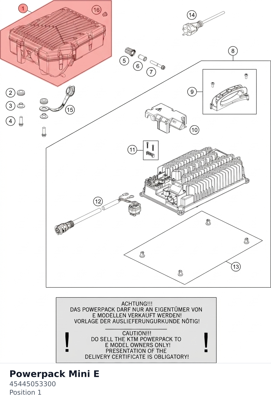 Diagram preview: Powerpack Mini E (45445053300)