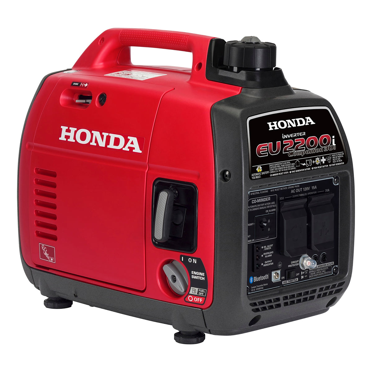 Honda EU2200i Companion 2200-watt inverter generator with 30A RV outlet