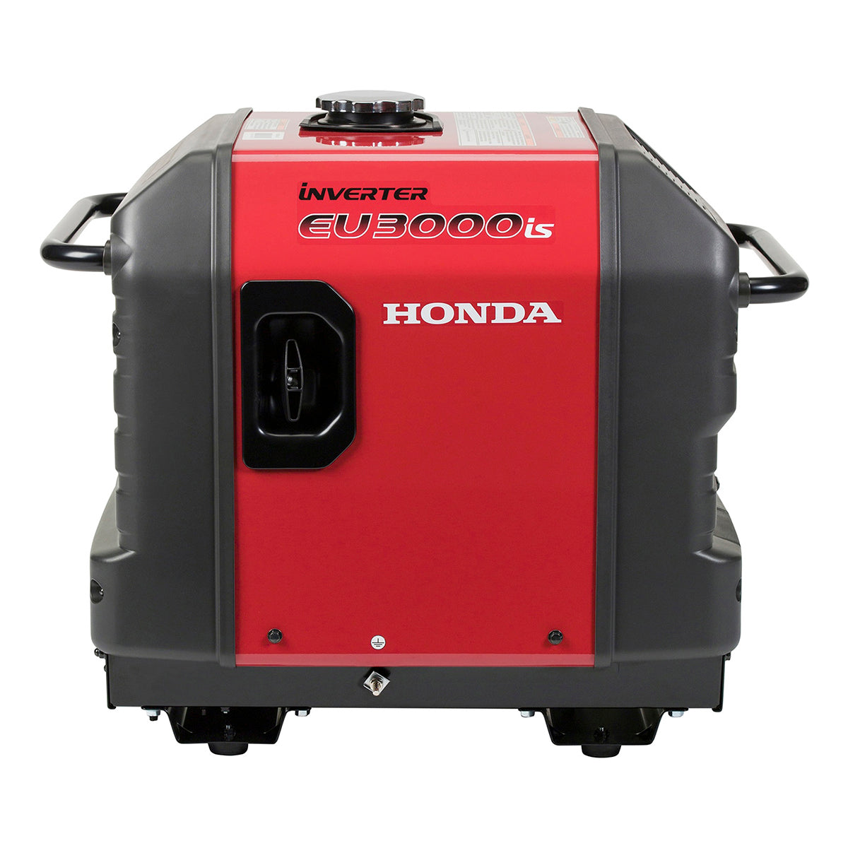 Angled profile view of the Honda EU3000iS 3000-watt generator