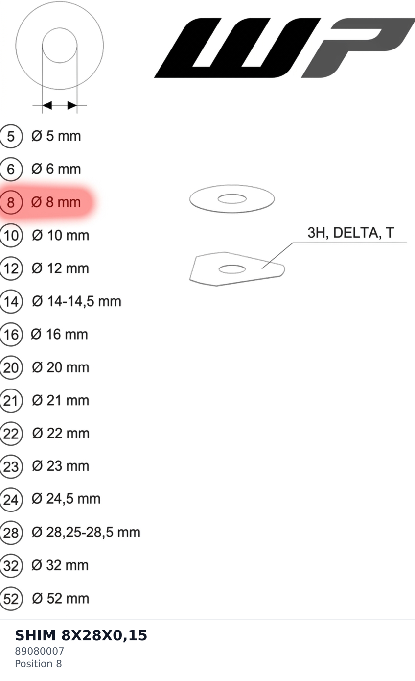 Diagram preview: SHIM 8X28X0,15 (89080007)