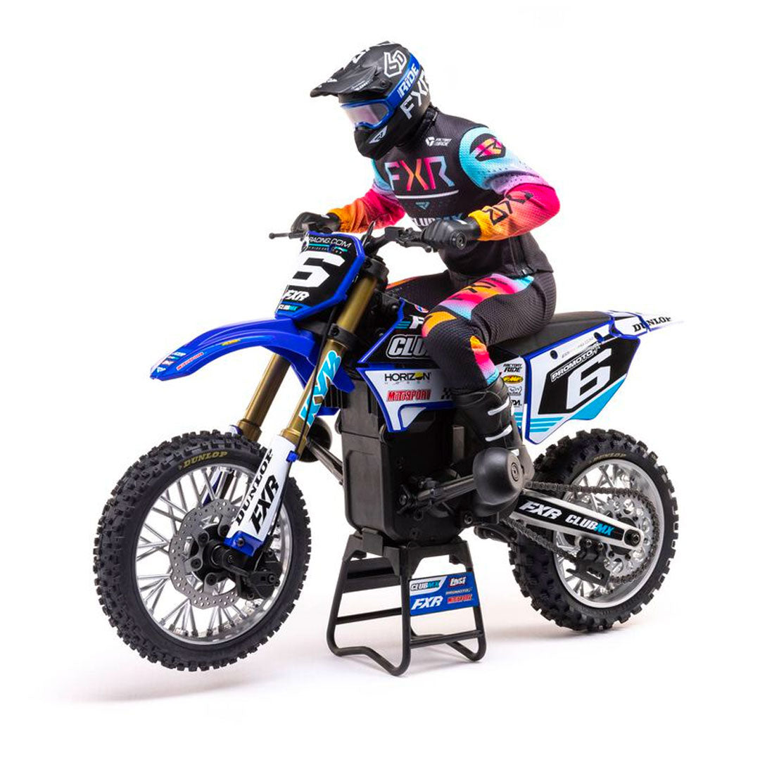 1/4 Promoto-MX Motorcycle RTR, FXR - Blue - Losi - LOS06000T2