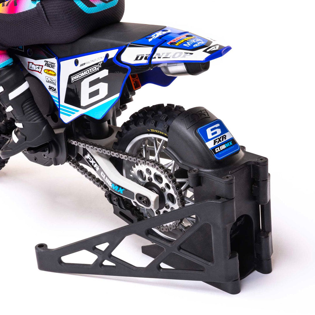 1/4 Promoto-MX Motorcycle RTR, FXR - Blue - Losi - LOS06000T2