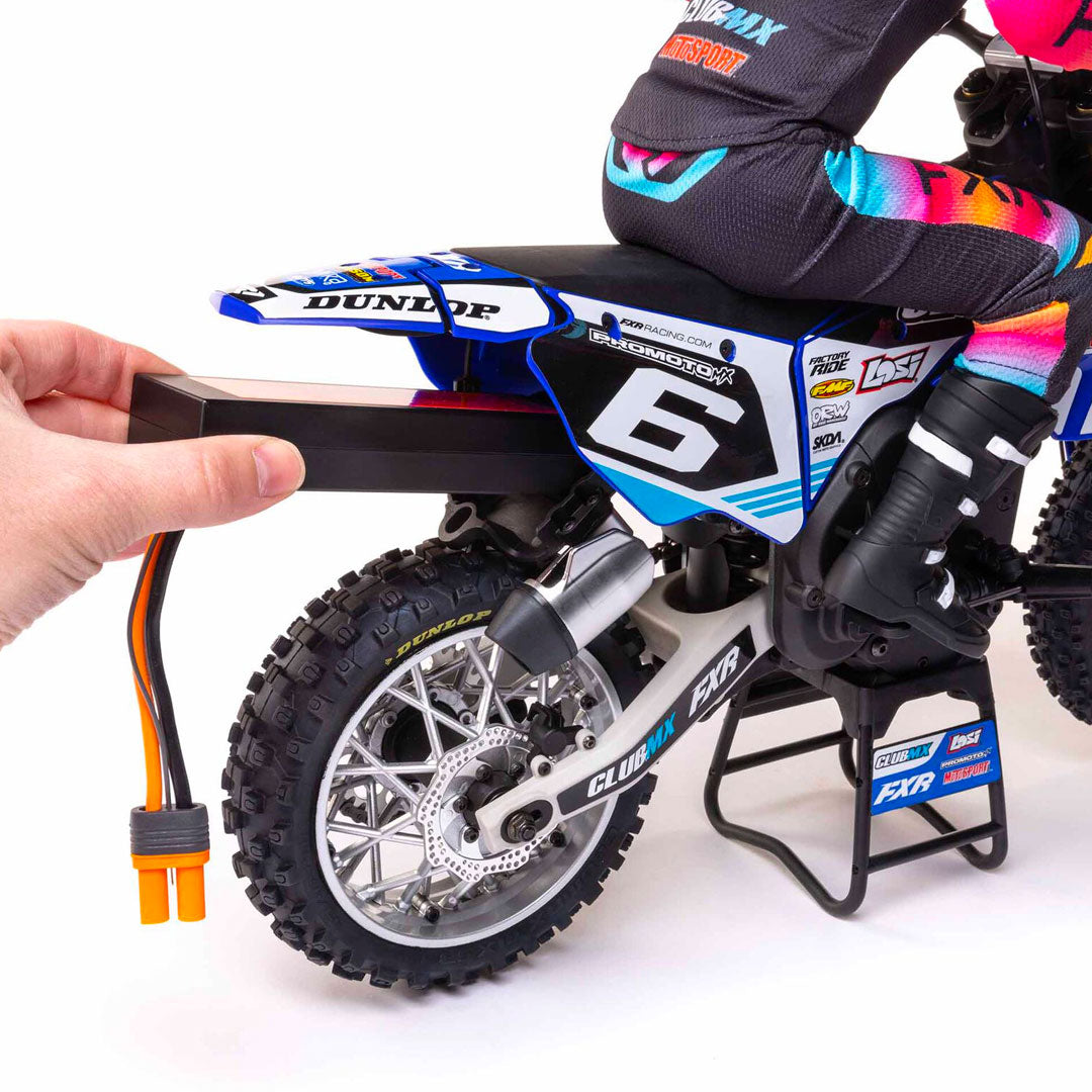 1/4 Promoto-MX Motorcycle RTR, FXR - Blue - Losi - LOS06000T2