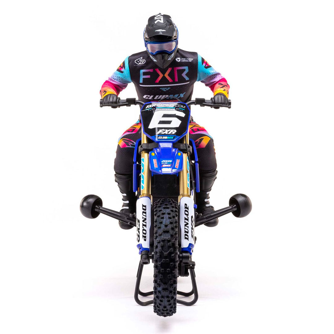 1/4 Promoto-MX Motorcycle RTR, FXR - Blue - Losi - LOS06000T2