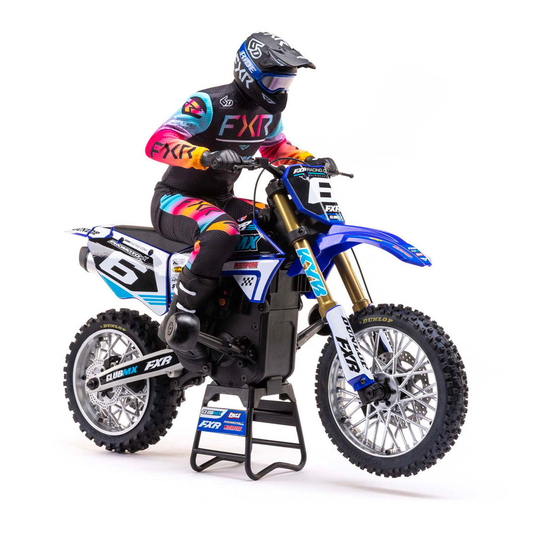 1/4 Promoto-MX Motorcycle RTR, FXR - Blue - Losi - LOS06000T2