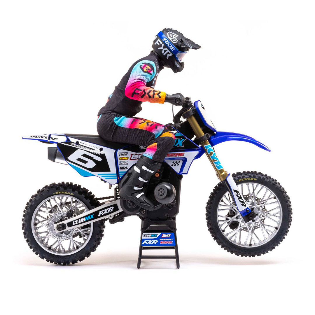 1/4 Promoto-MX Motorcycle RTR, FXR - Blue - Losi - LOS06000T2