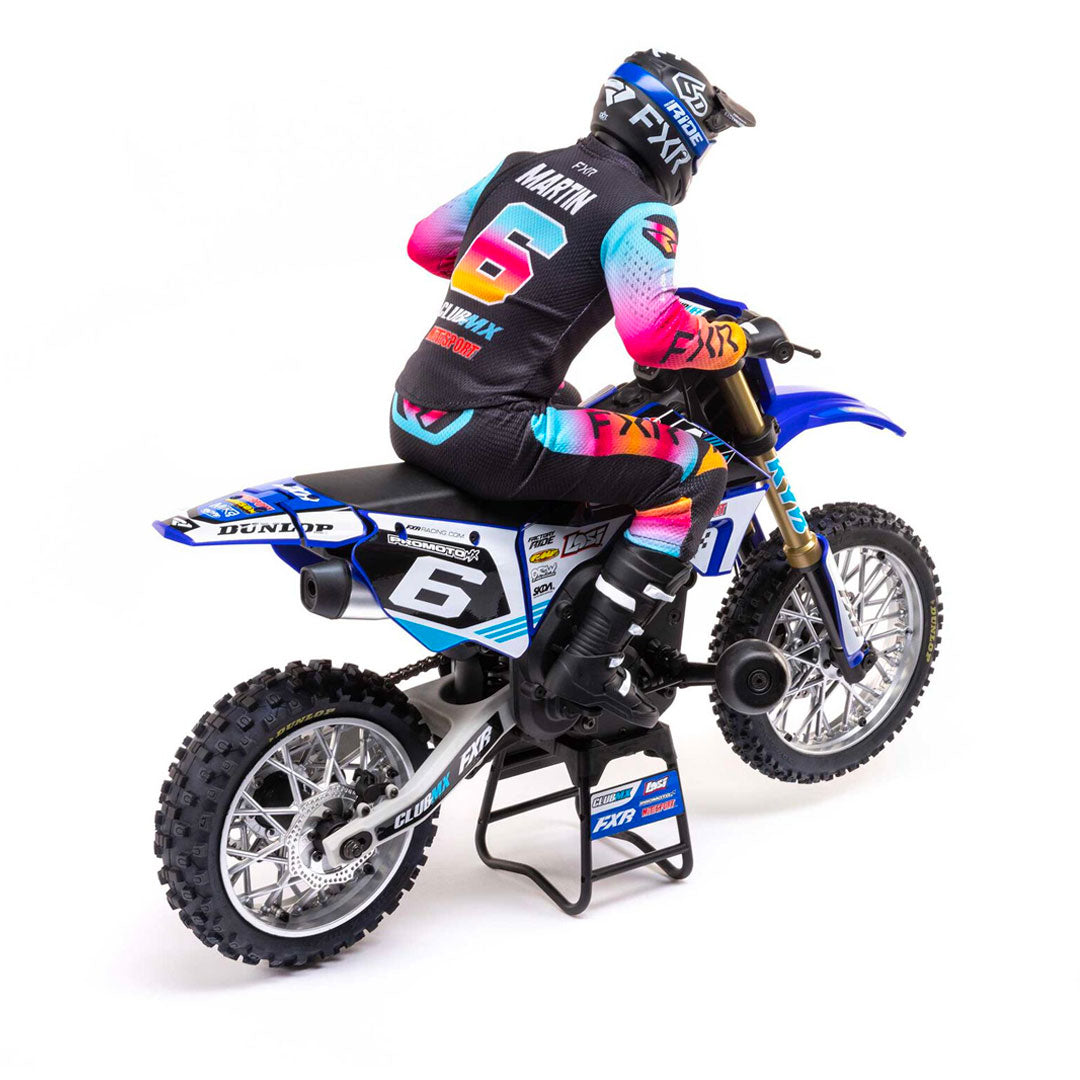 1/4 Promoto-MX Motorcycle RTR, FXR - Blue - Losi - LOS06000T2