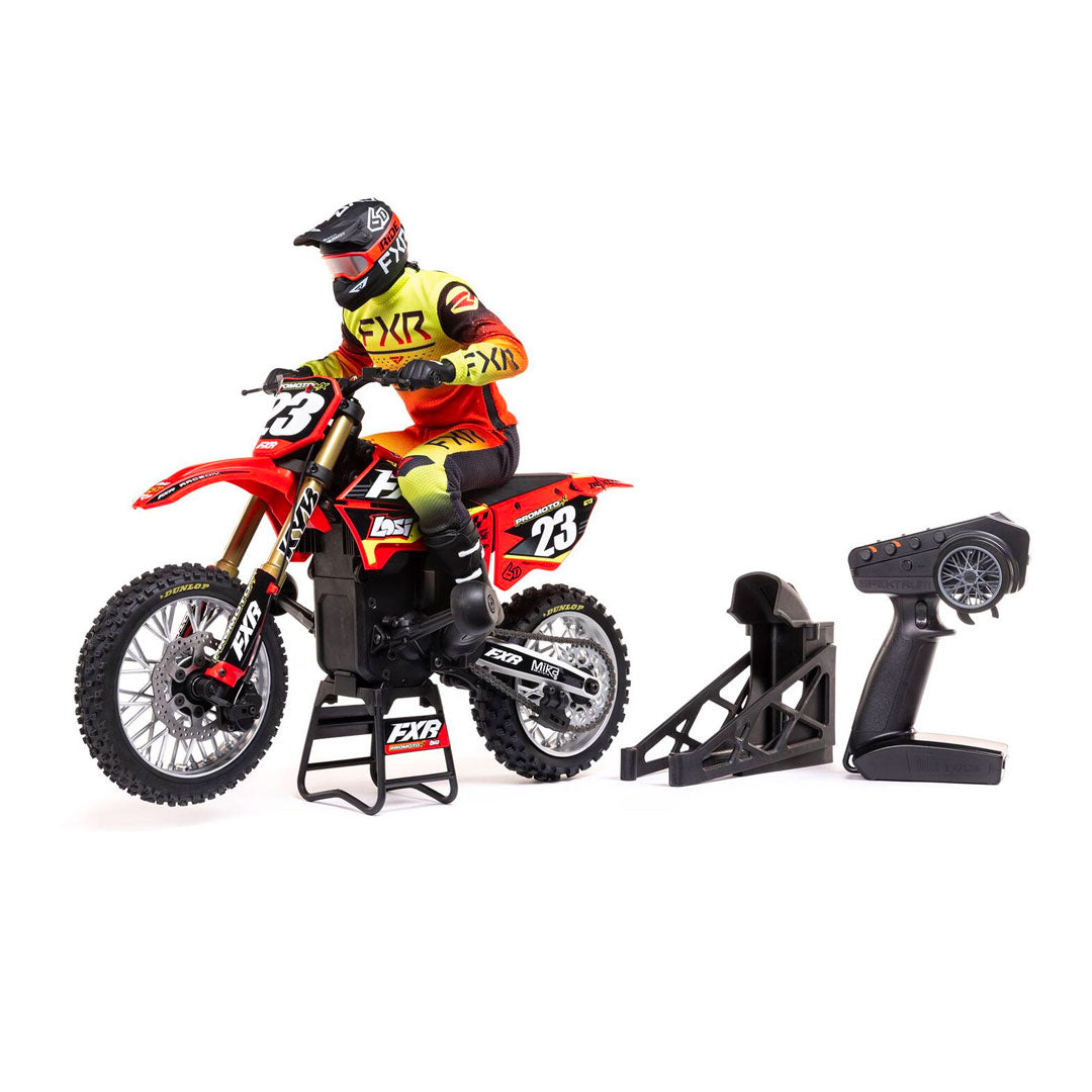 1/4 Promoto-MX Motorcycle RTR, FXR - Red - Losi - LOS06000T1