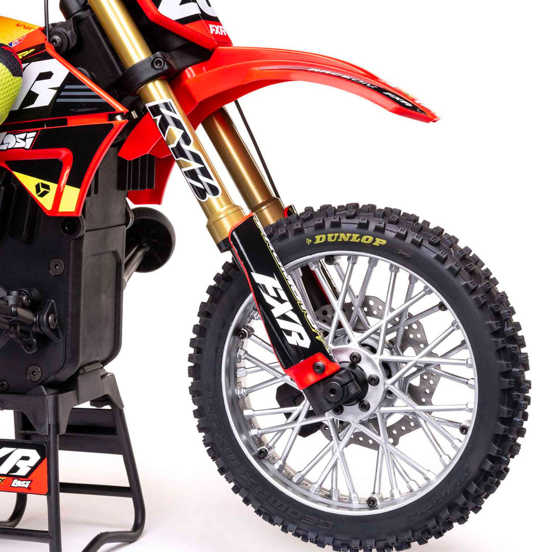 1/4 Promoto-MX Motorcycle RTR, FXR - Red - Losi - LOS06000T1