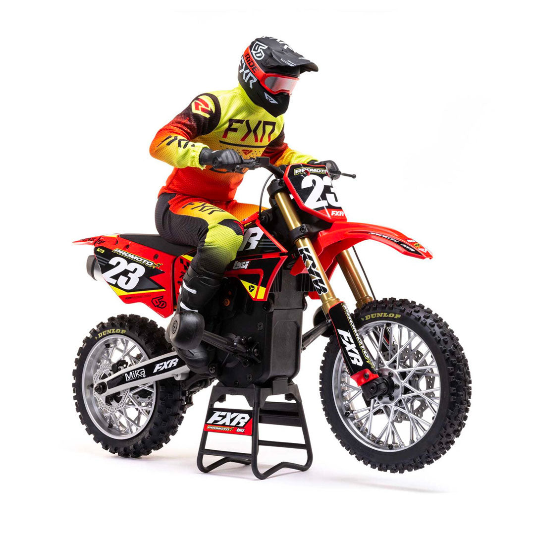 1/4 Promoto-MX Motorcycle RTR, FXR - Red - Losi - LOS06000T1