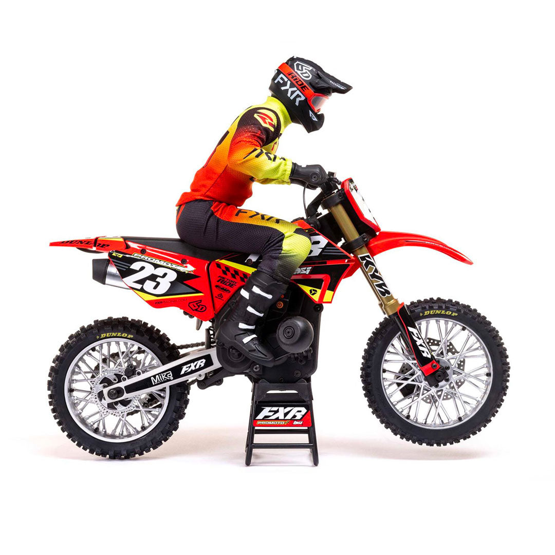 1/4 Promoto-MX Motorcycle RTR, FXR - Red - Losi - LOS06000T1