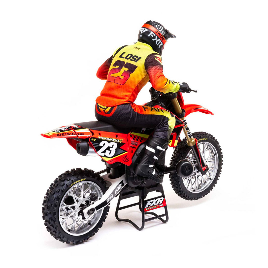 1/4 Promoto-MX Motorcycle RTR, FXR - Red - Losi - LOS06000T1