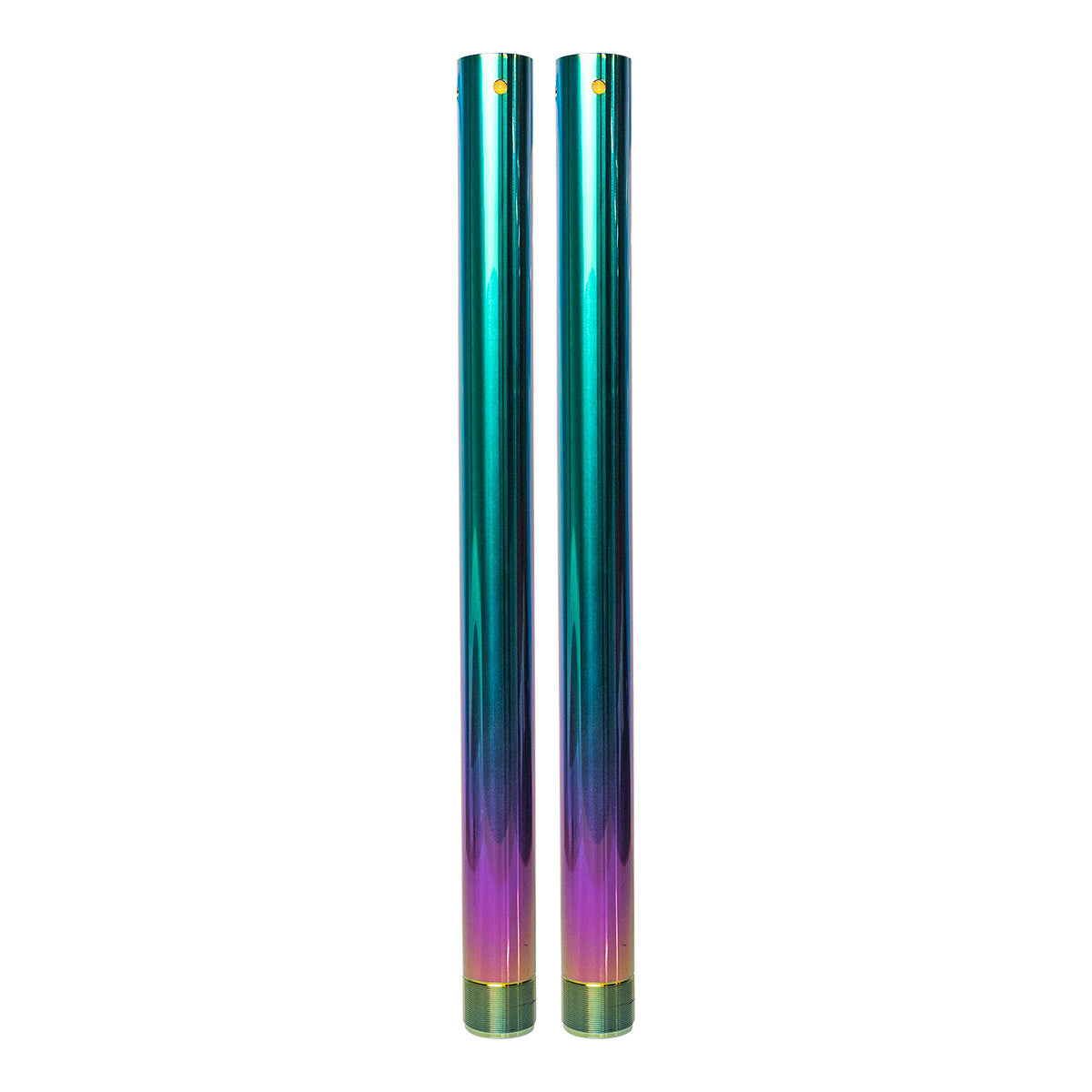 Titanium Nitride Rainbow Coated WP Fork Tubes - Lowers