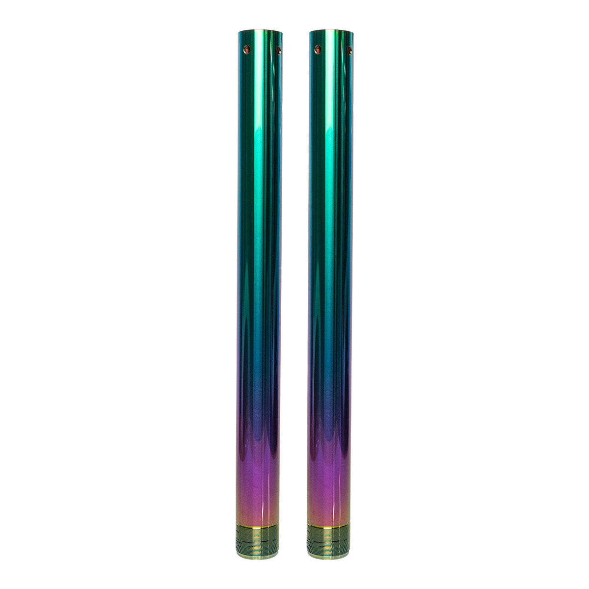 Titanium Nitride Rainbow Coated WP Fork Tubes - Lowers