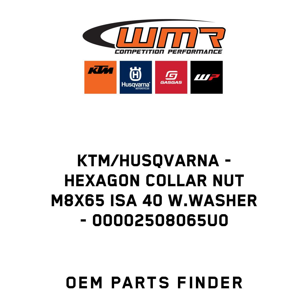 Hexagon collar nut M8x65 ISA 40 w.washer