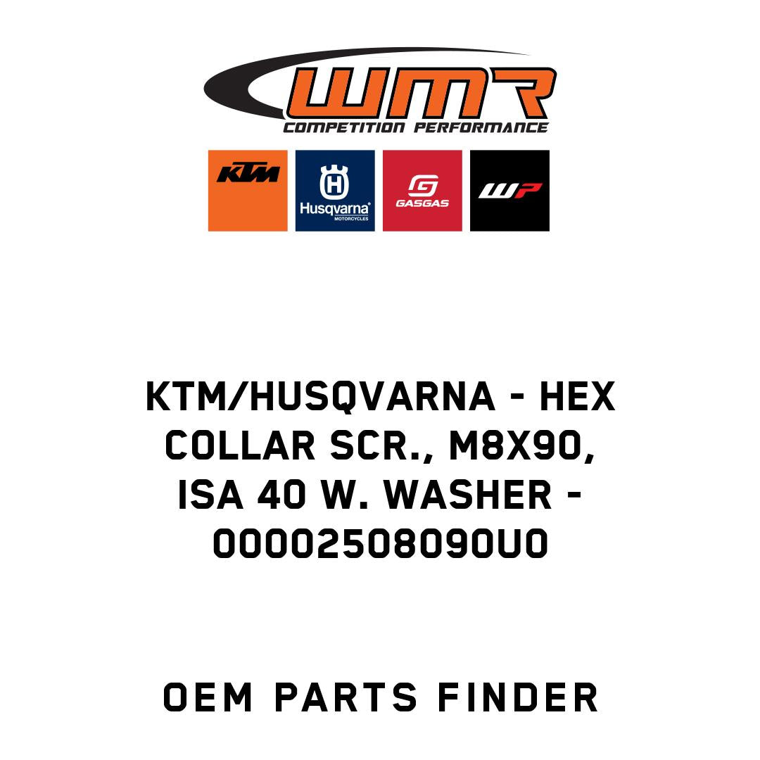 Hex collar scr., M8x90, ISA 40 w. washer