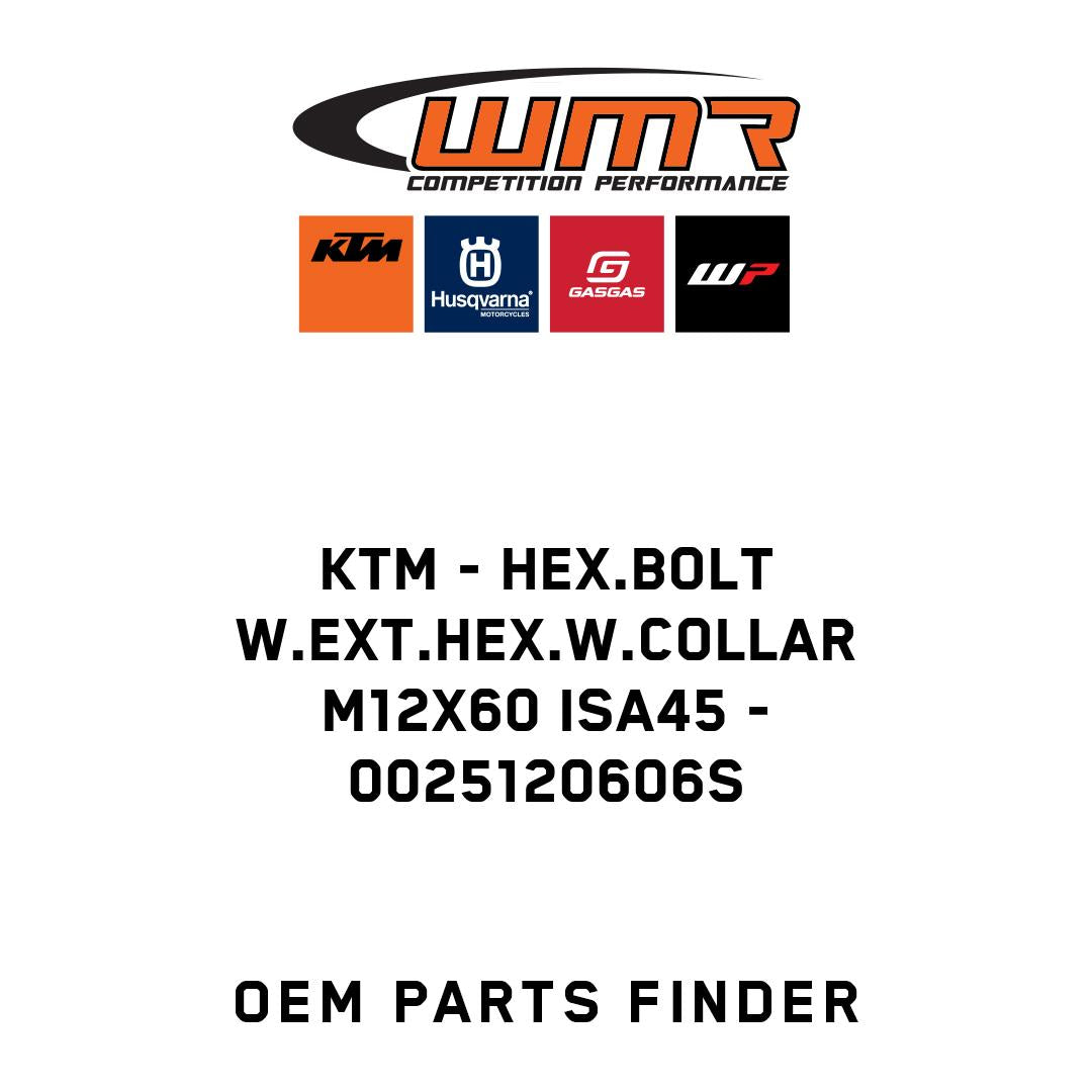 Hex.bolt w.ext.hex.w.collar M12x60 ISA45