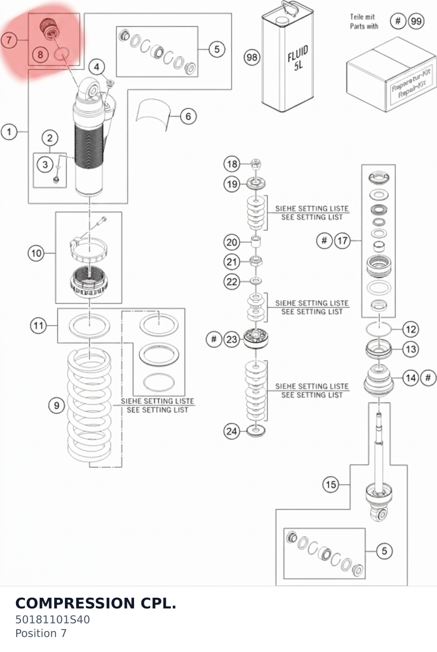 Diagram preview: COMPRESSION CPL. (50181101S40)