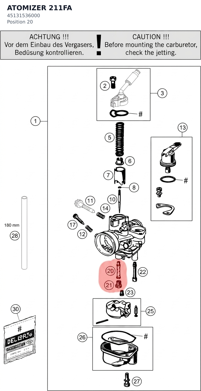 Diagram preview: ATOMIZER 211FA (45131536000)