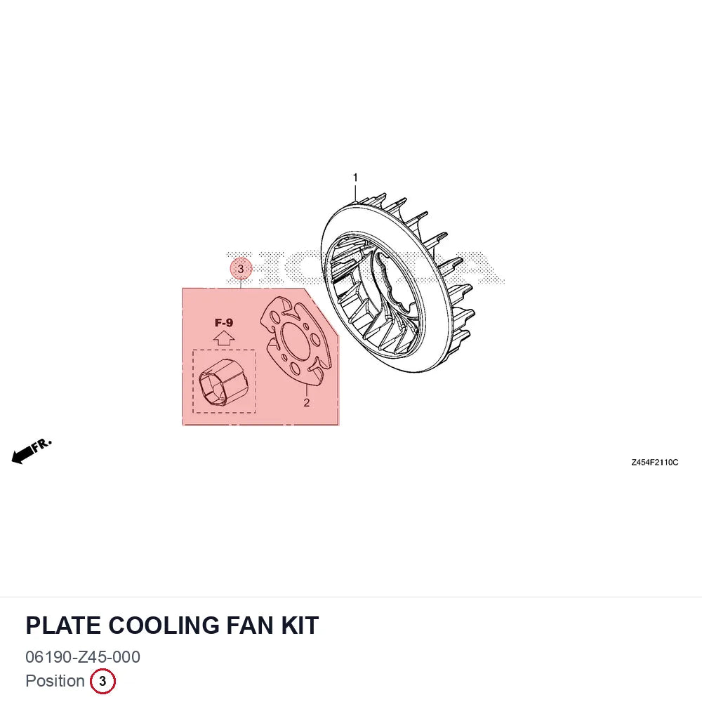 PLATE COOLING FAN KIT
