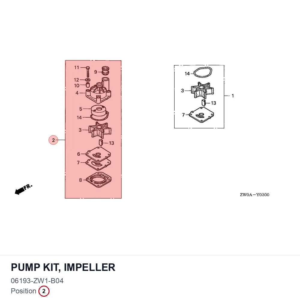 PUMP KIT, IMPELLER