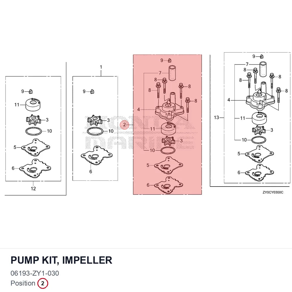 PUMP KIT, IMPELLER