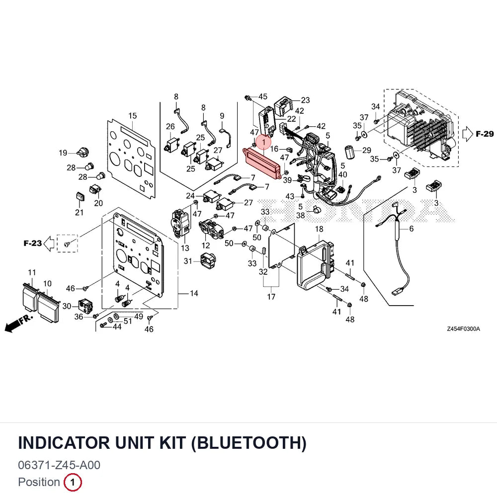 INDICATOR UNIT KIT (BLUETOOTH)