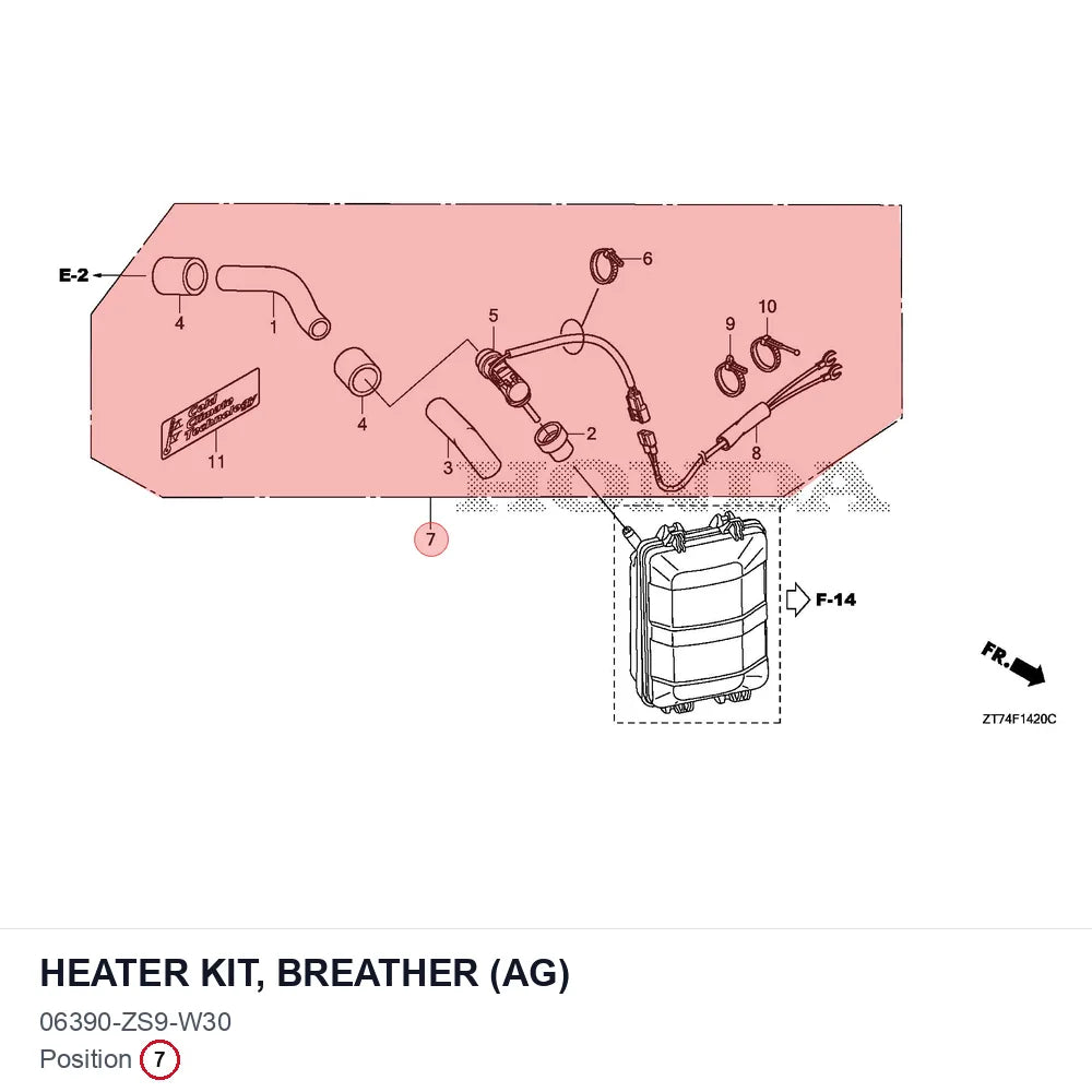 HEATER KIT, BREATHER (AG)