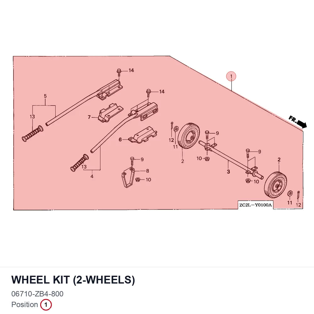 WHEEL KIT (2-WHEELS)