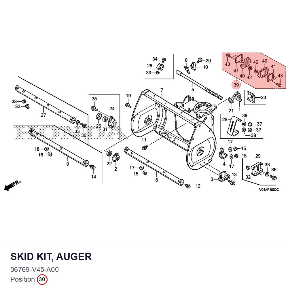 SKID KIT, AUGER