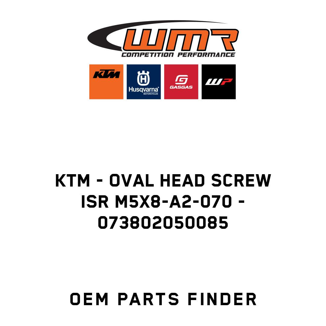 Oval head screw ISR M5x8-A2-070