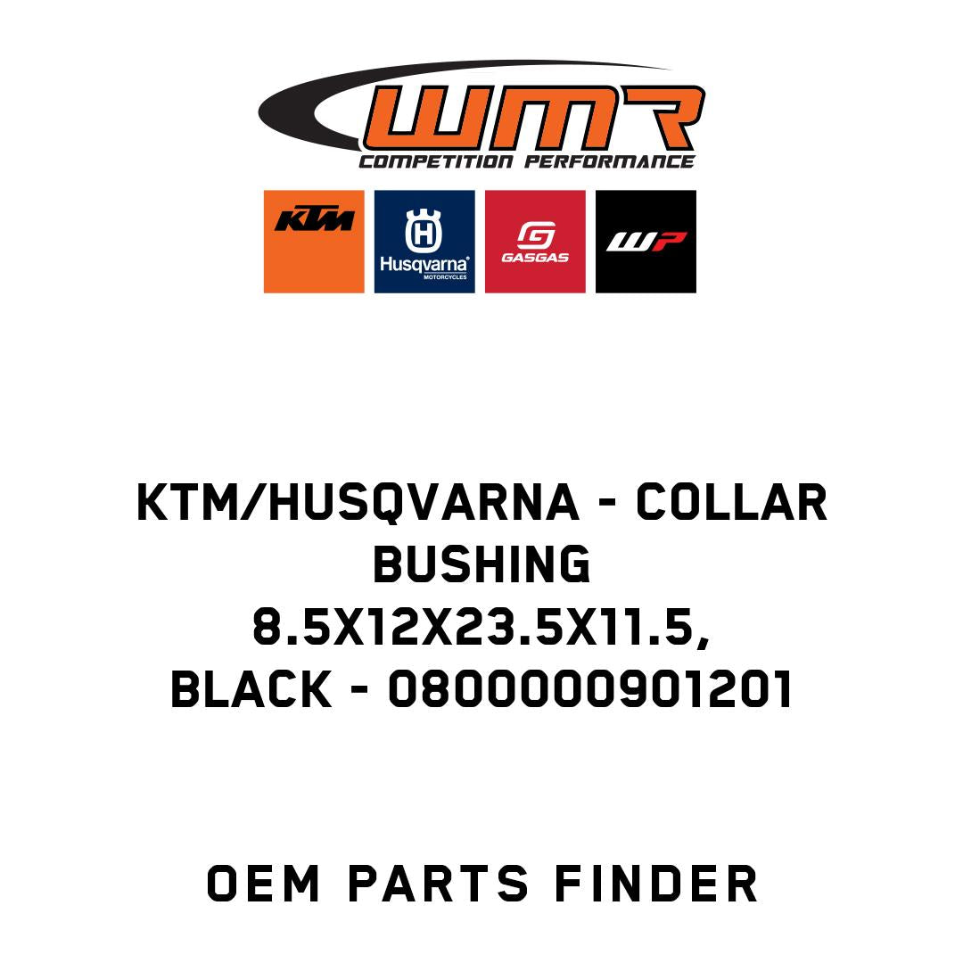 Collar bushing 8.5x12x23.5x11.5, black