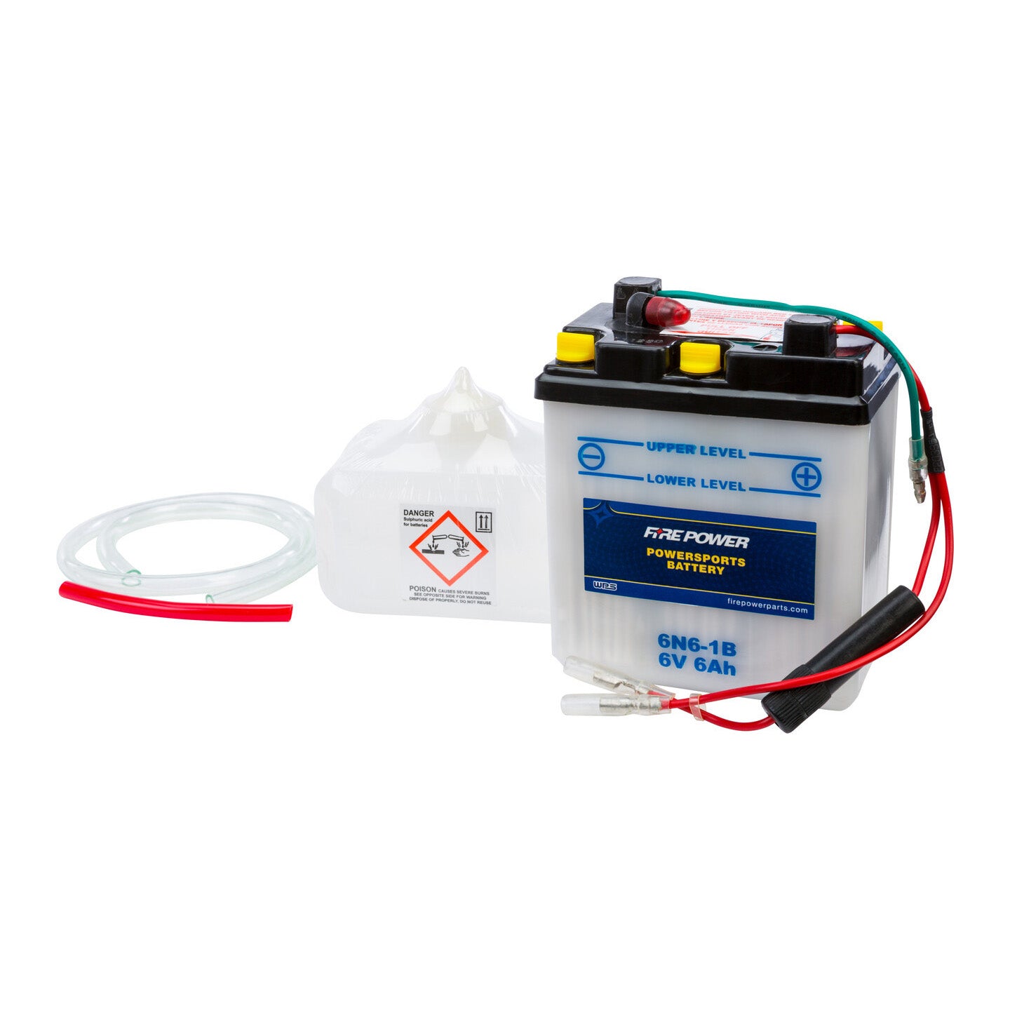 Fire Power 6V Standard Battery with Acid Pack 6N6-1B