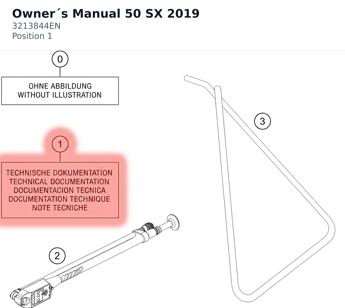 Diagram preview: Owner´s Manual 50 SX 2019 (3213844EN)