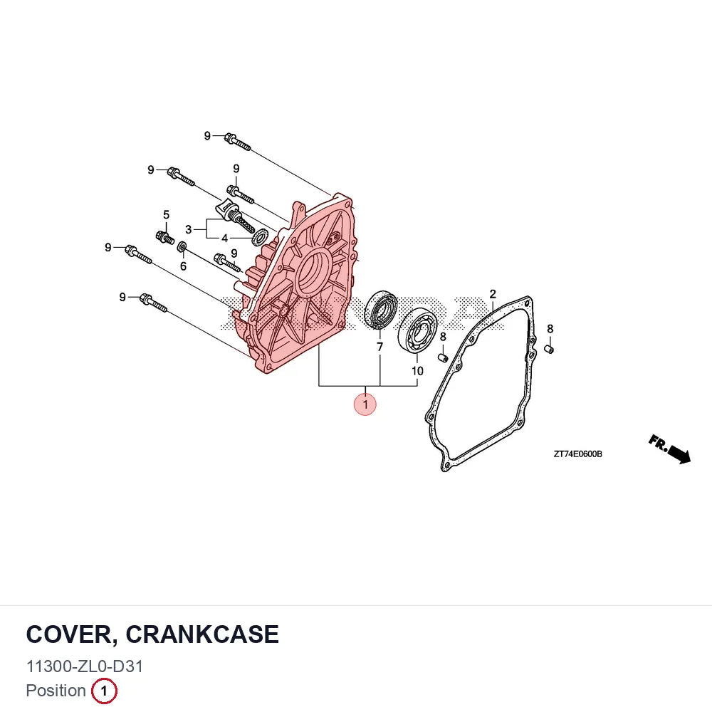 COVER, CRANKCASE
