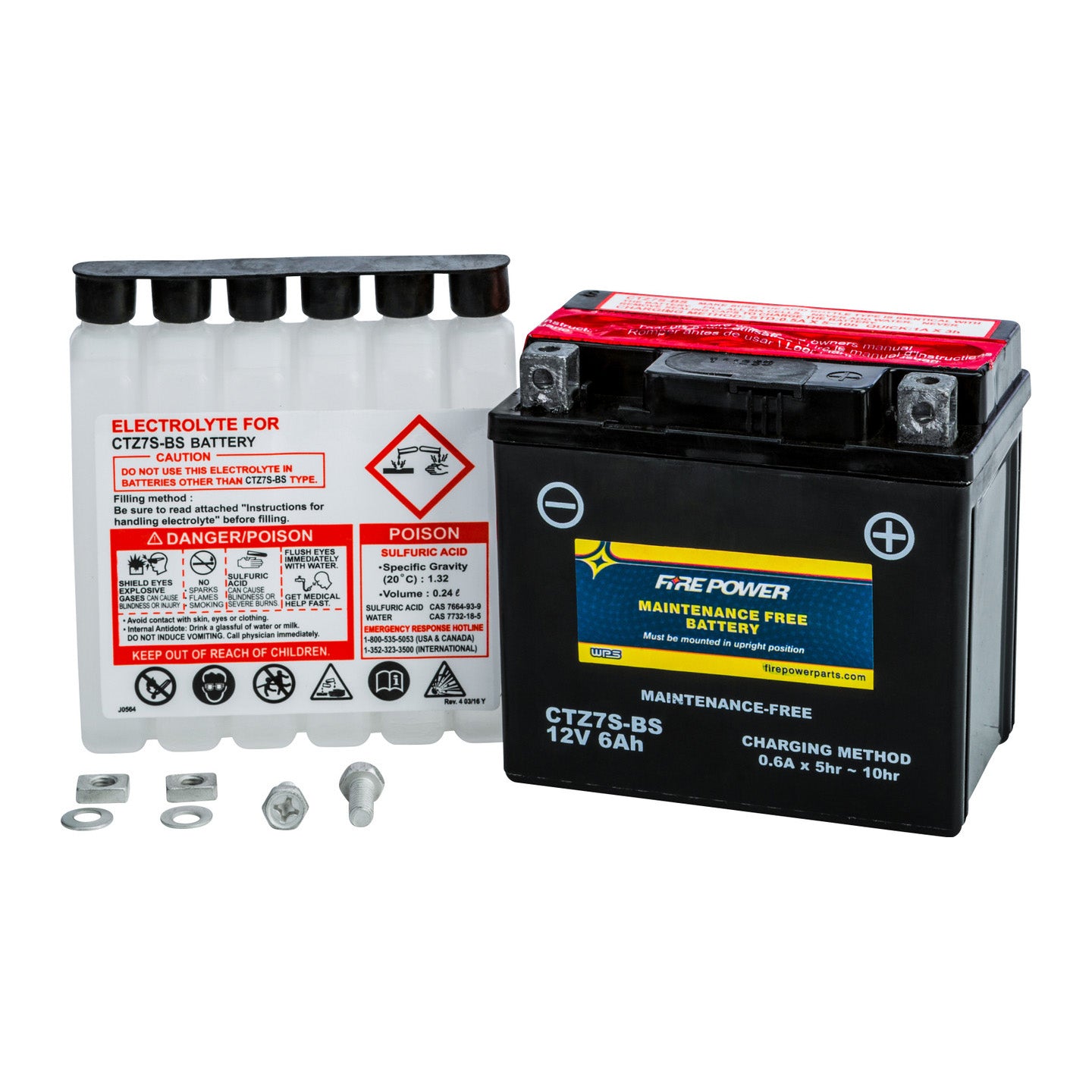Fire Power Maintenance Free Sealed Battery CTZ7S-BS