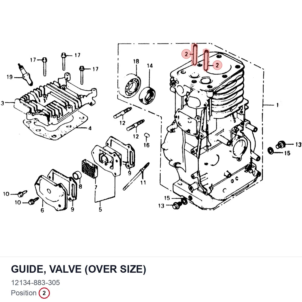 GUIDE, VALVE (OVER SIZE)