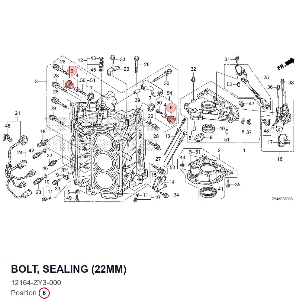 BOLT, SEALING (22MM)