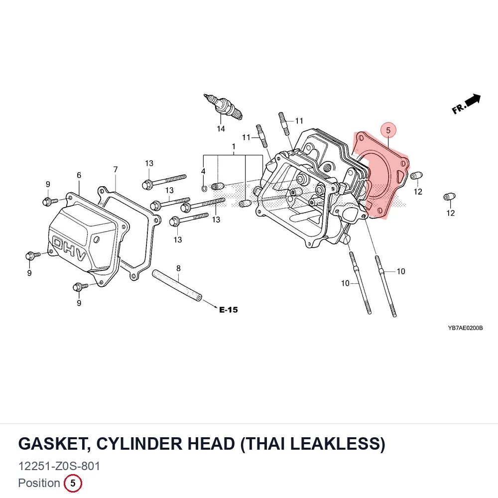 GASKET, CYLINDER HEAD (THAI LEAKLESS)