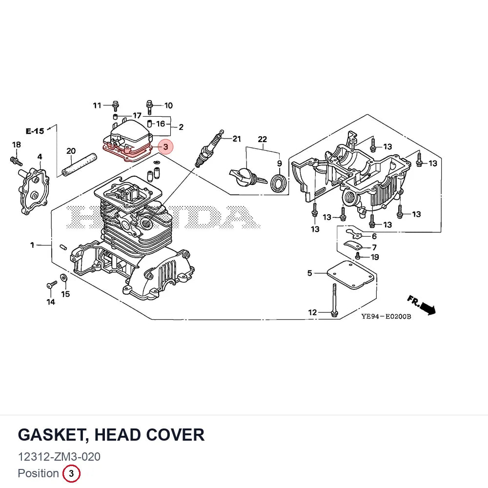 GASKET, HEAD COVER