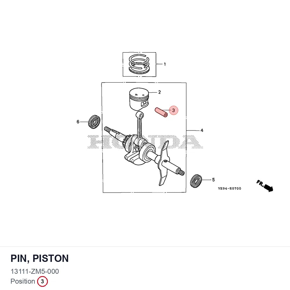 PIN, PISTON