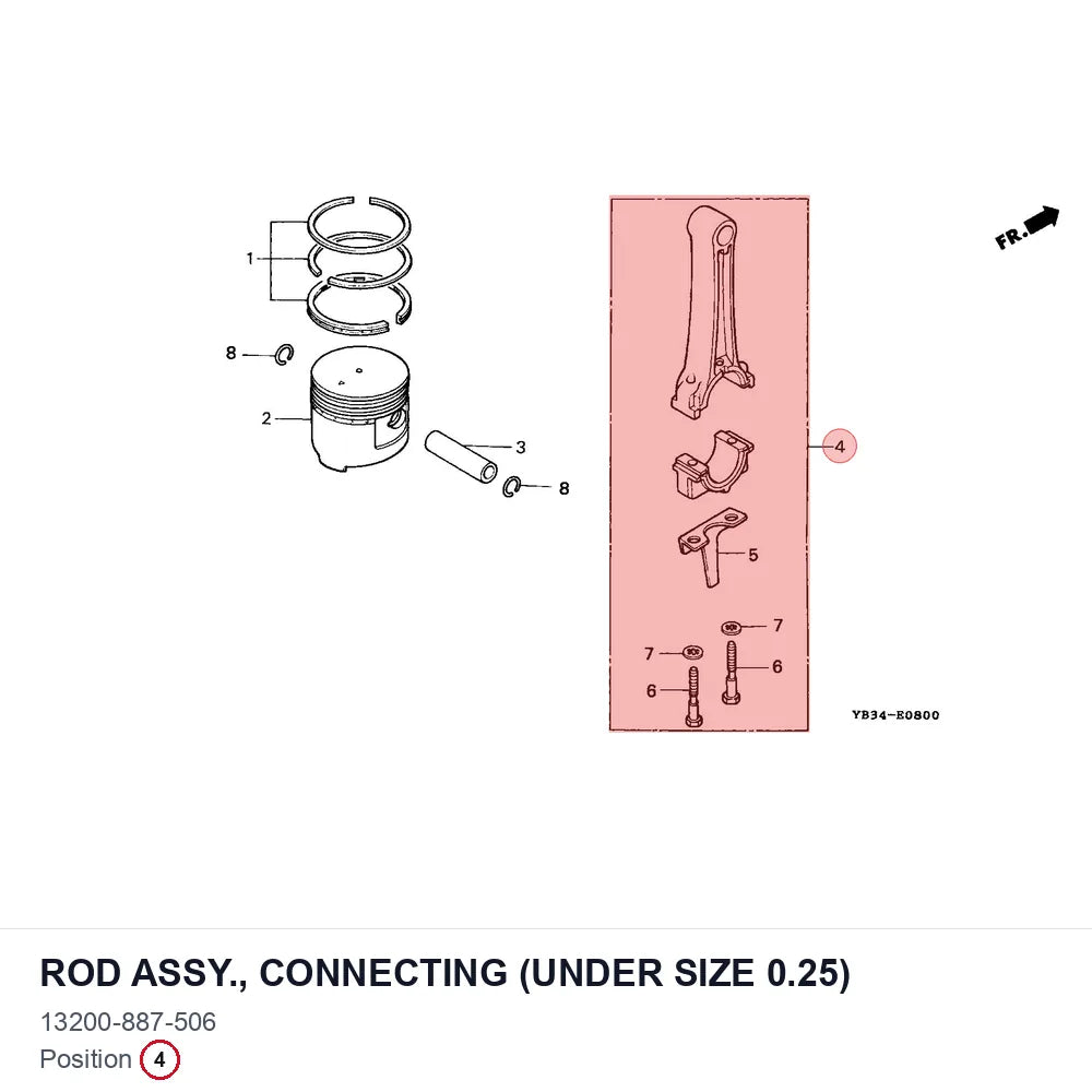 ROD ASSY., CONNECTING (UNDER SIZE 0.25)