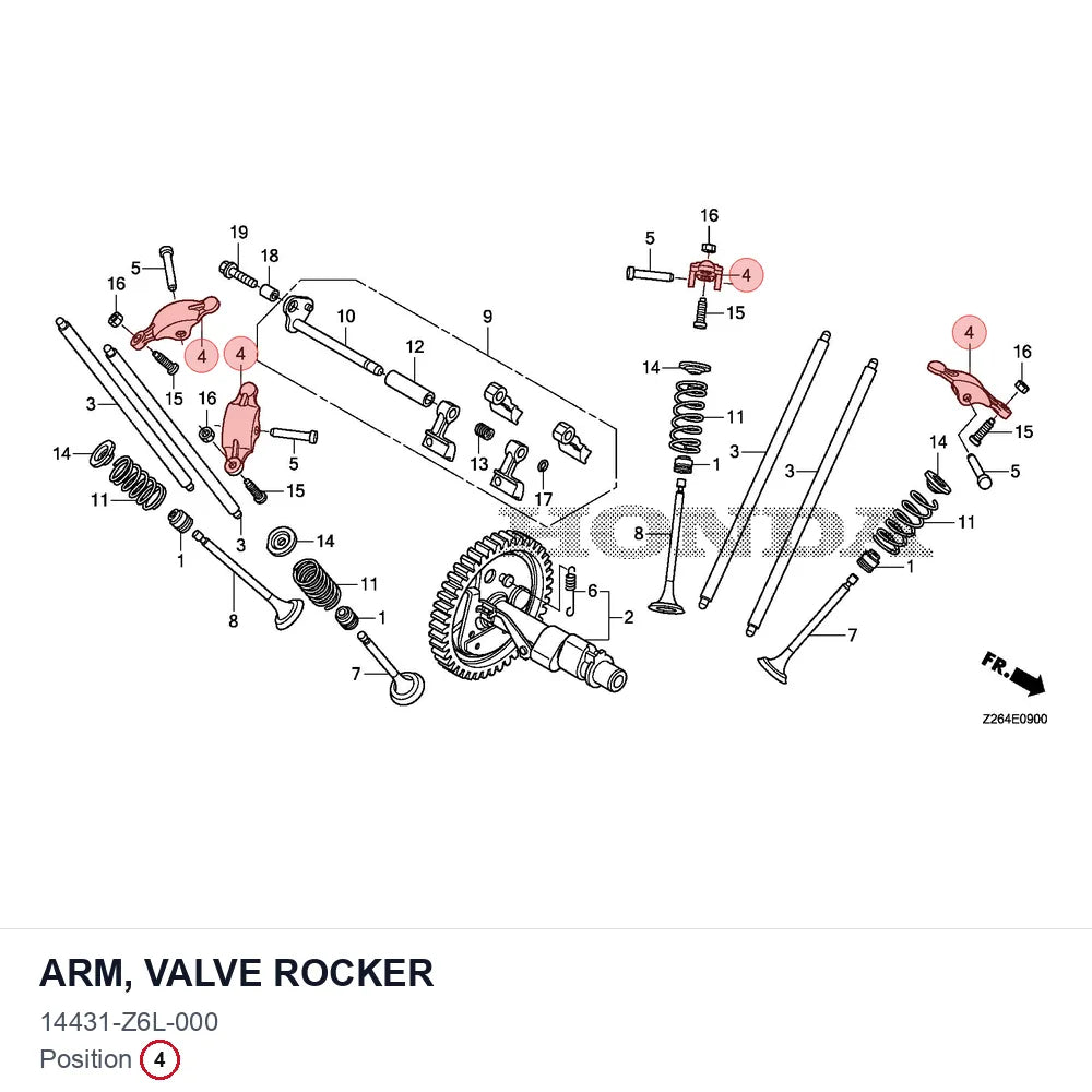 ARM, VALVE ROCKER
