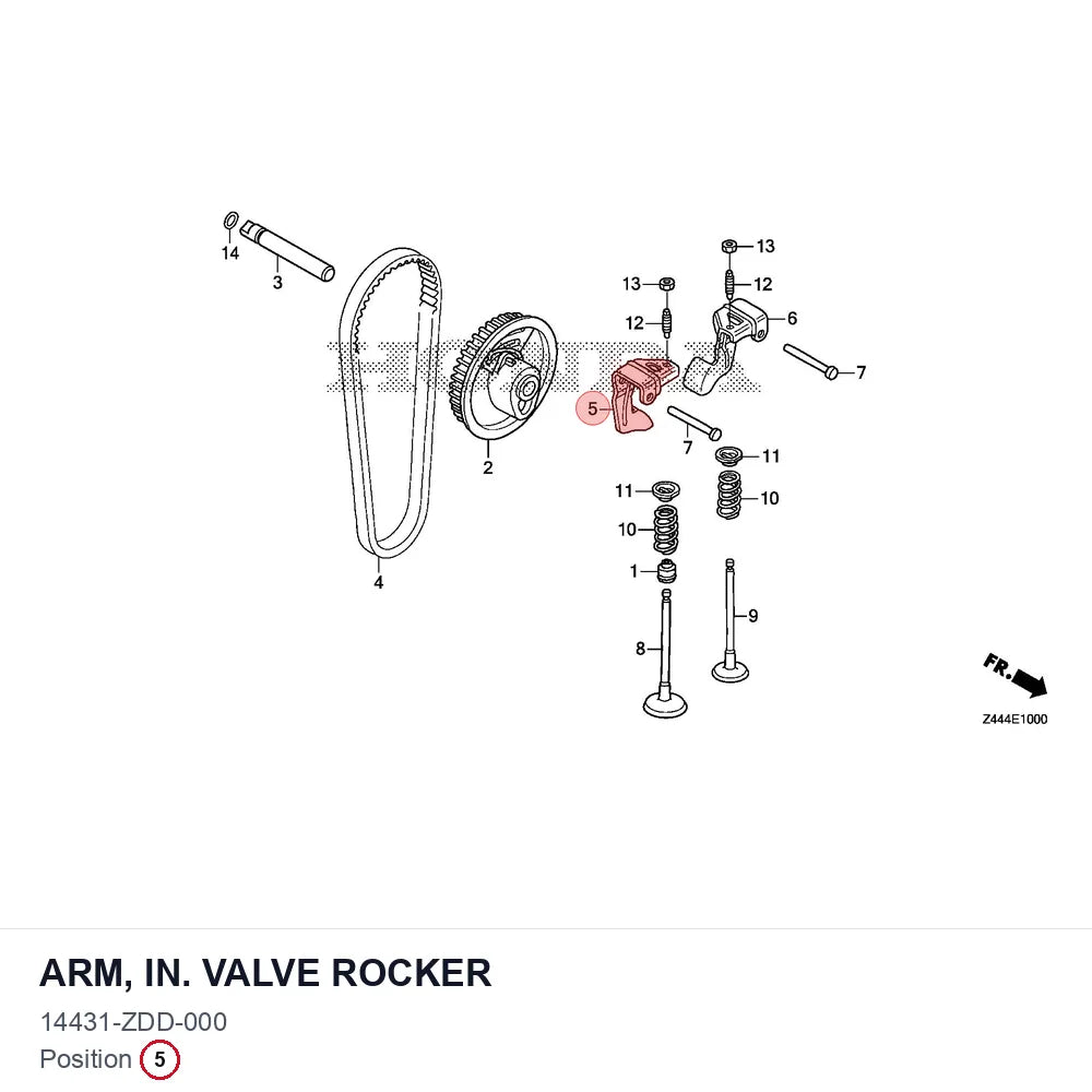 ARM, IN. VALVE ROCKER