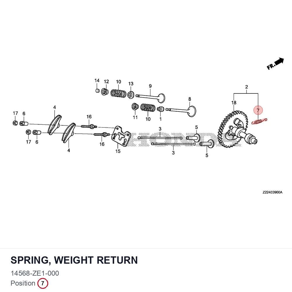 SPRING, WEIGHT RETURN