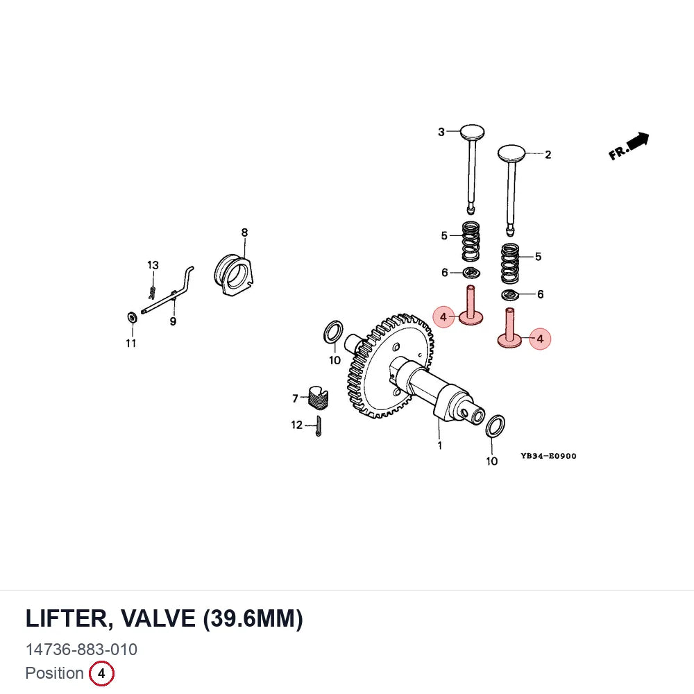 LIFTER, VALVE (39.6MM)