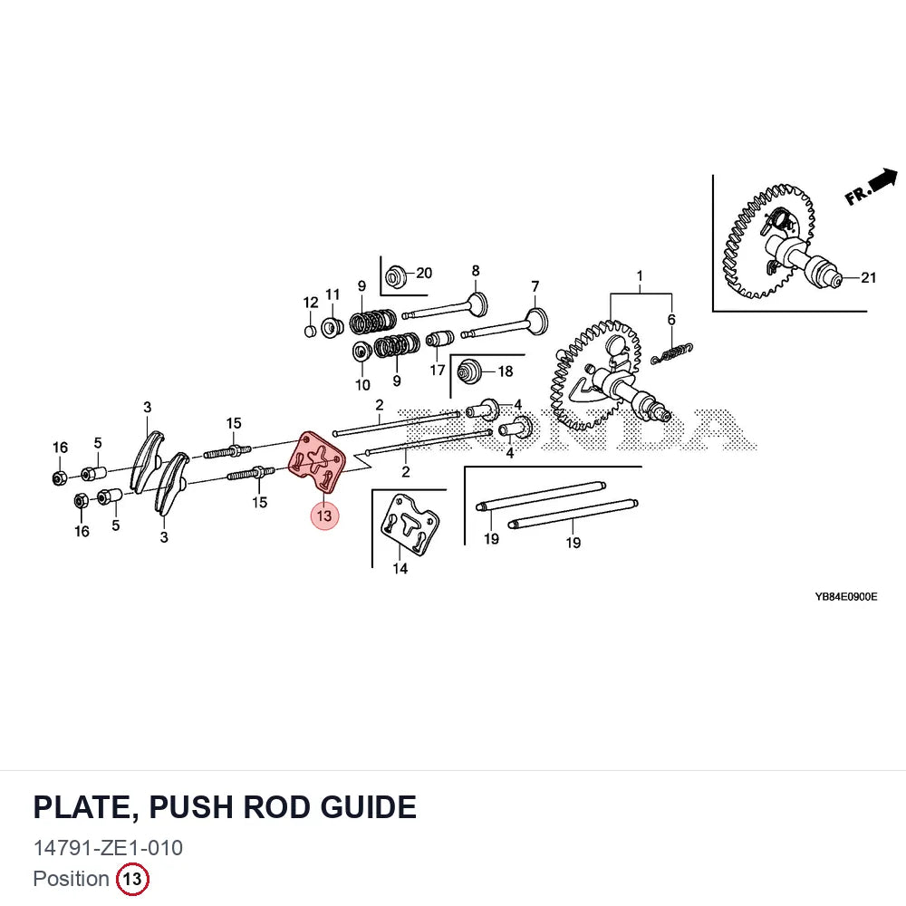 PLATE, PUSH ROD GUIDE